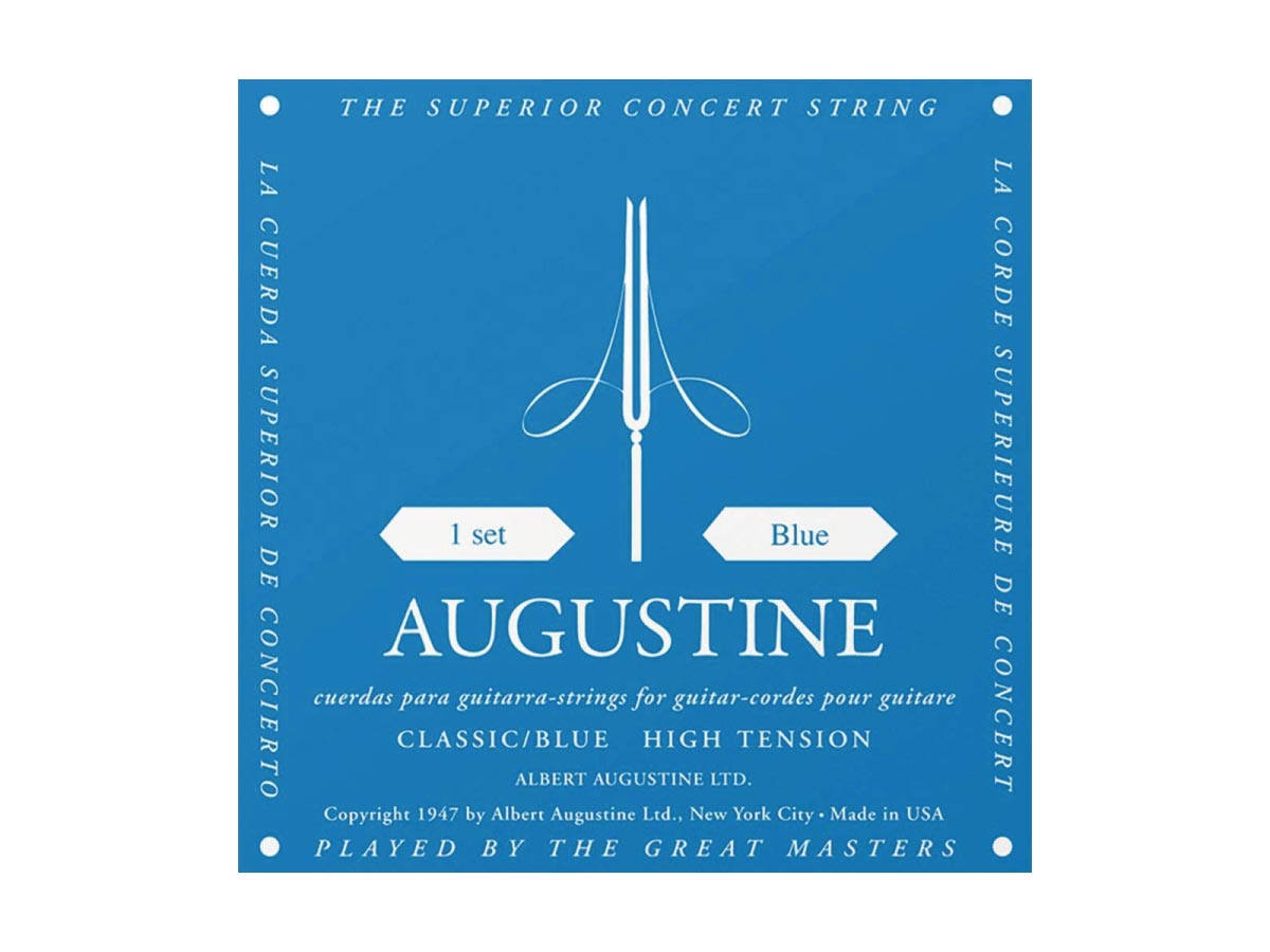 AUGUSTINE Blue オーガスチン クラシックギター弦 ブルー ハイテンション - パプリカミュージックスタジオ 湘南 平塚