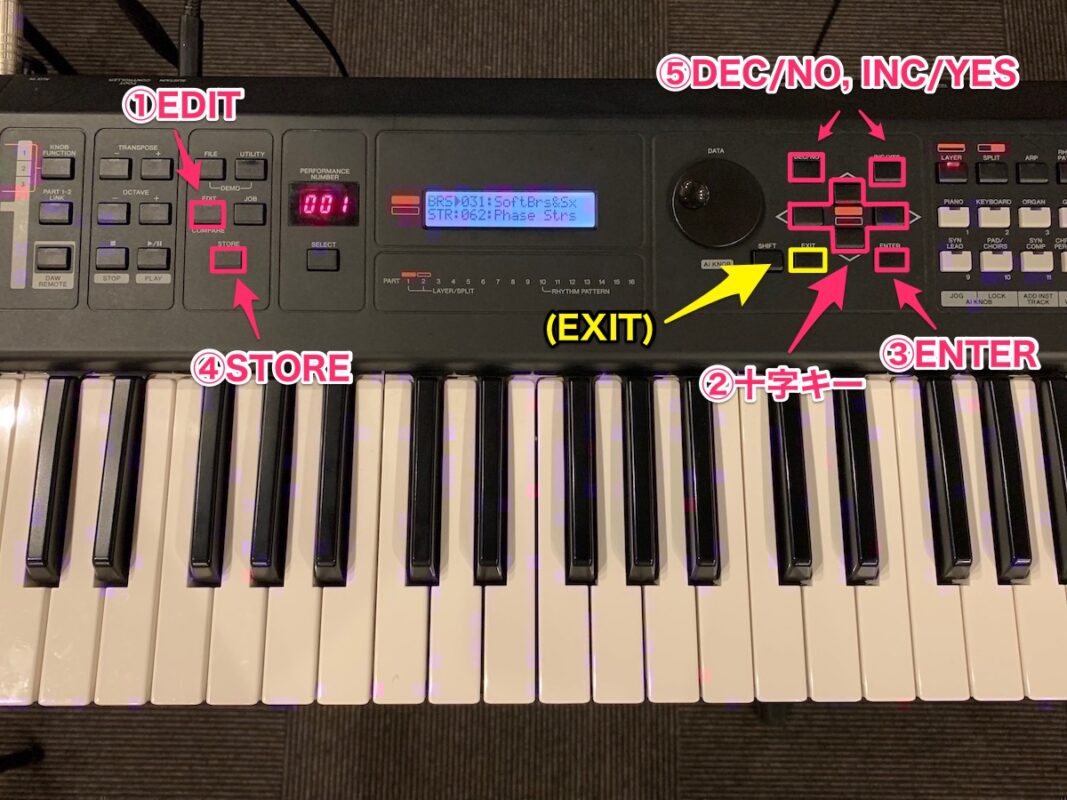 YAMAHA MX61の基本操作解説！意外と知らない音色の保存方法もご紹介